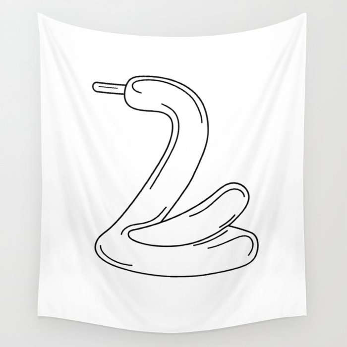 A Balloon Snakey Snake  Wall Tapestry