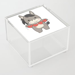 Donkey For Valentines Day Cute Animals With Acrylic Box