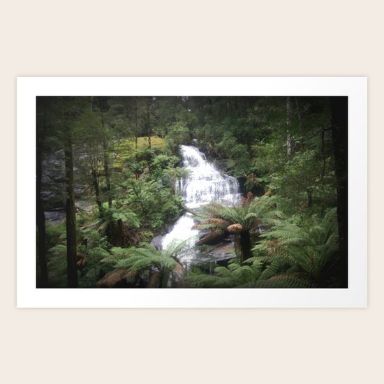 Triplet Falls Art Print