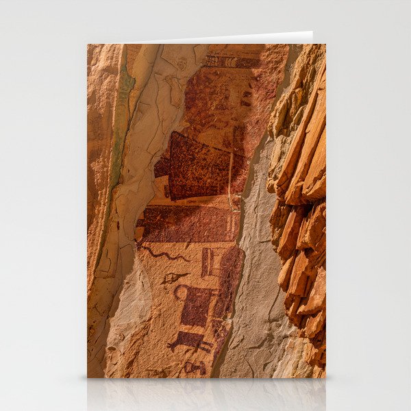 Pictograph 0147 - Ancient Rock Art, Utah Stationery Cards