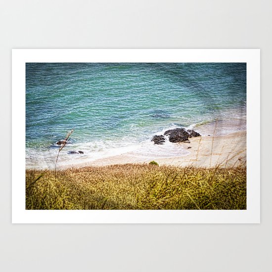 Rocks and Ocean View Art Print