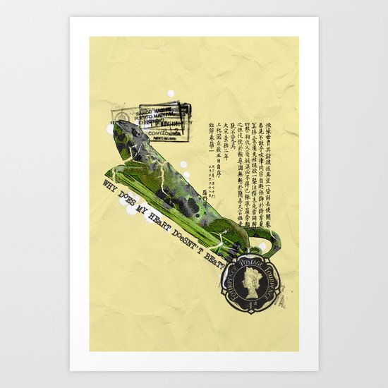 WHY DOES MY HEART DOESN' T BEAT? Art Print