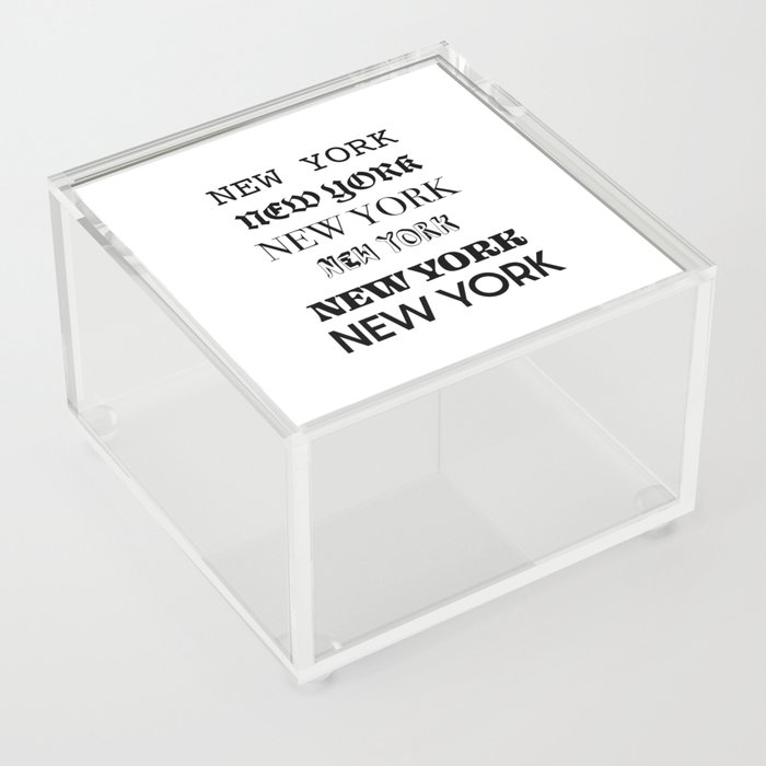 NEW YORK Acrylic Box