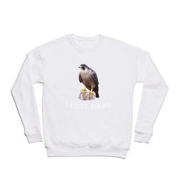 Peregrine Falcon Crewneck Sweatshirt | Birdwatcher, Ornithologist, Birdwatching, Graphicdesign, Ornithology, Birder, Watching, Watch, Falcon, Birding 