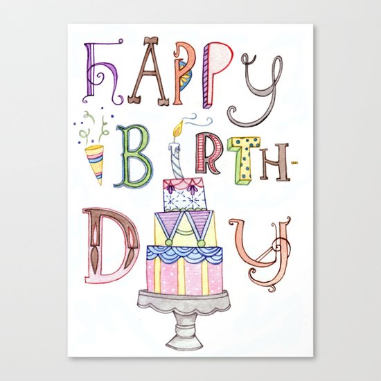 Happy Birthday Canvas Print