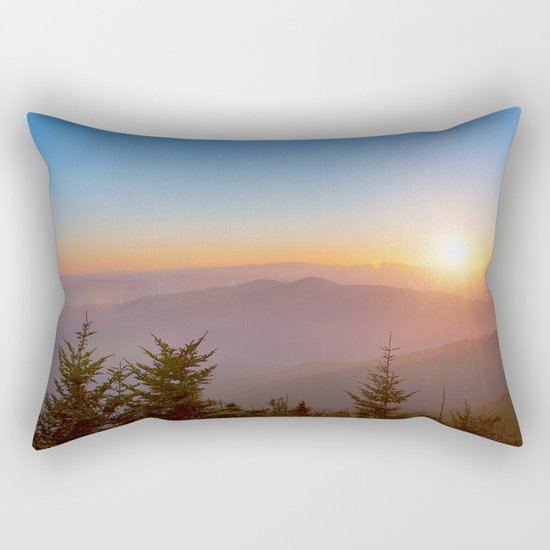 Mountain Sunset Rectangular Pillow