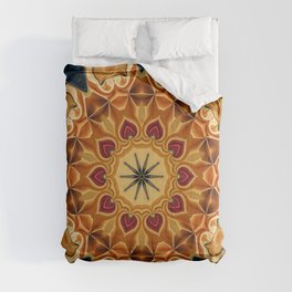 Digitally Painted Mandala Comforter