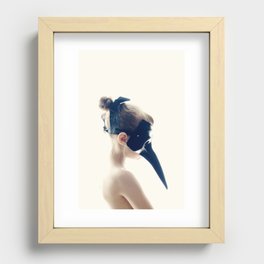 Bird Girl Recessed Framed Print