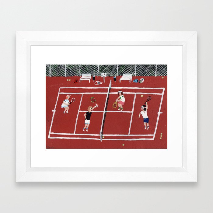 Tennis Framed Art Print