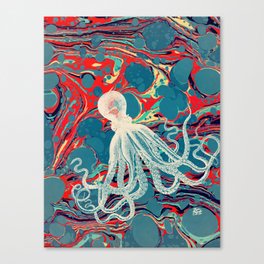 Vintage Octopus Canvas Print