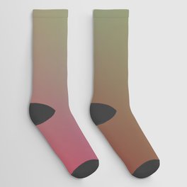 Colorful gradient jungle mood with red, green and blue Socks