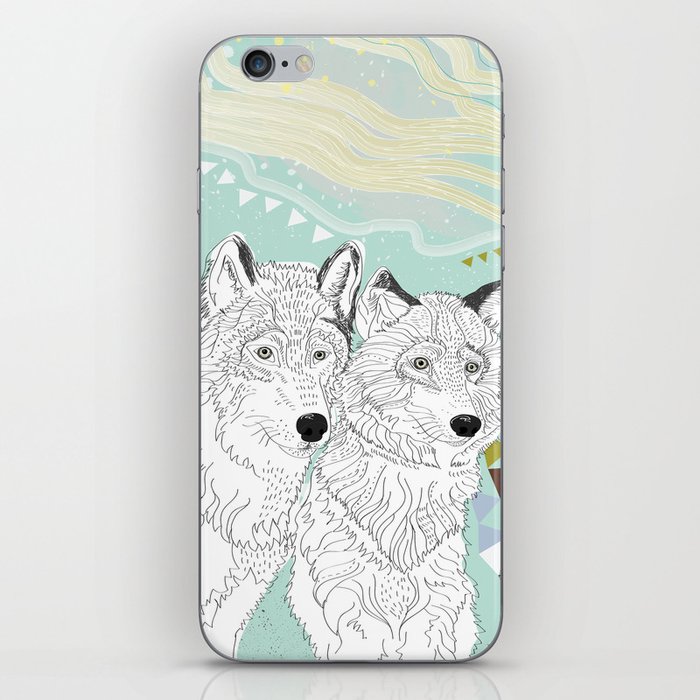 wolves 2 iPhone Skin