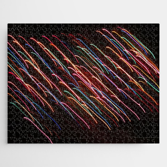 Shower of Christmas Lights Jigsaw Puzzle