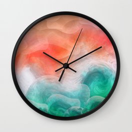"Coral sand beach and tropical turquoise sea" Wall Clock