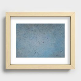 Blue Grey Wall Recessed Framed Print