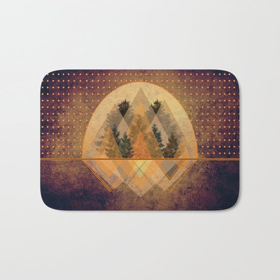 try again tree-angles mountains Bath Mat