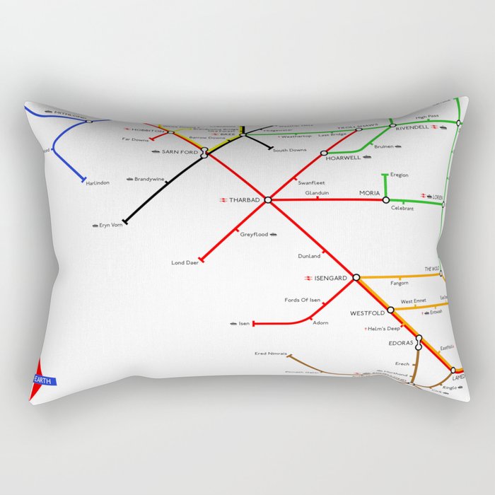 There And Back Again Rectangular Pillow