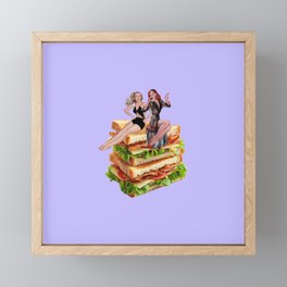club girls lavender Framed Mini Art Print