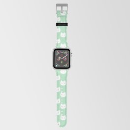 Kitty Dots in Green Apple Watch Band
