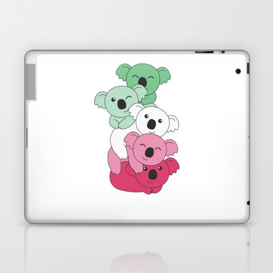 Abrosexual Flag Pride Lgbtq Cute Koala Bunch Laptop & iPad Skin