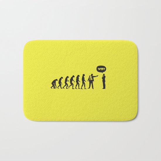 WTF? Evolution! Bath Mat