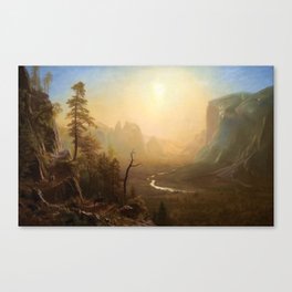 Yosemite Valley, Glacier Point Trail - Albert Bierstadt Canvas Print