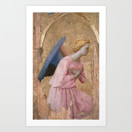 Angel in Adoration Renaissance religious art Art Print
