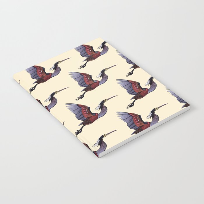 Agami heron parchment Notebook