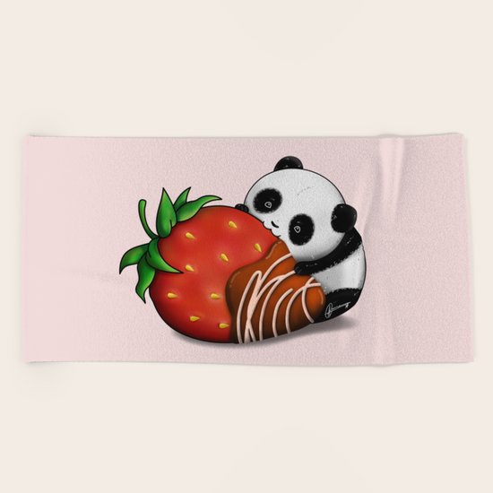 Pandaberry Beach Towel