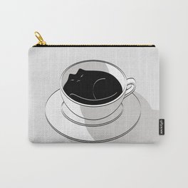 Coffee Cat 5: Black Catfee Carry-All Pouch