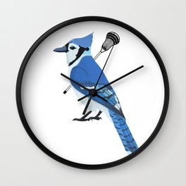 Lacrosse Blue Jay Wall Clock