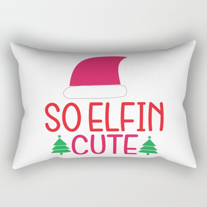 Christmas - So Elfin Cute Rectangular Pillow