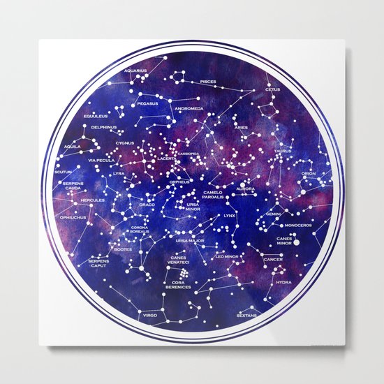Star Map III Metal Print