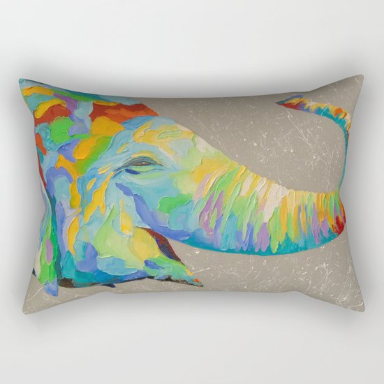 Smiling elephant Rectangular Pillow