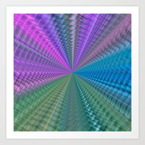 Psychedelic Twist Art Print