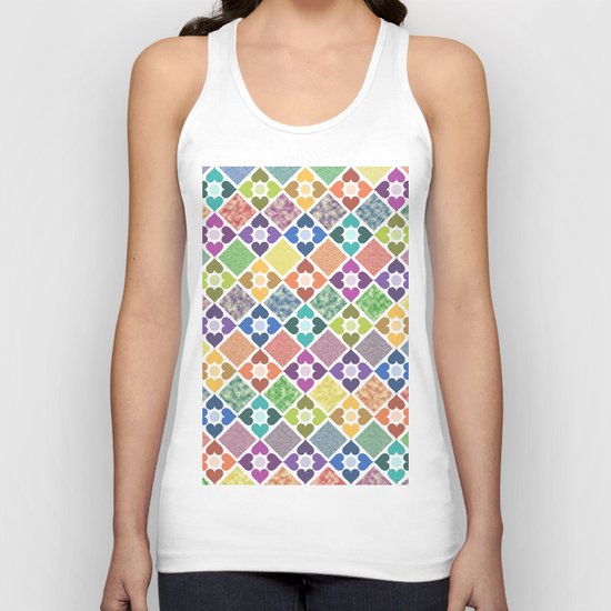 Colorful Floral Pattern III Unisex Tank Top
