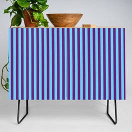 Blue and Purple Stripes Credenza