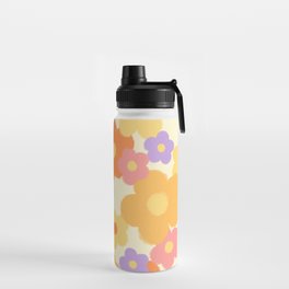 Retro Floral Water Bottle