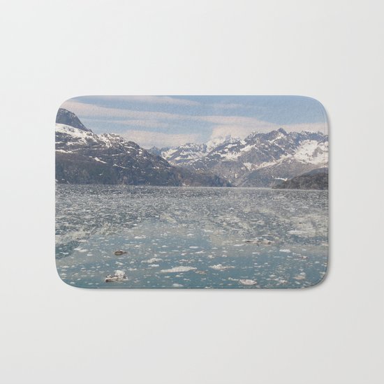 Cold Gray Mountains Bath Mat