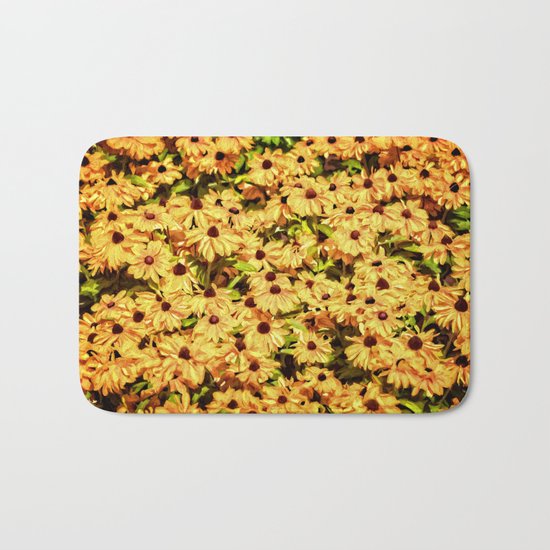 A field of Sunshine Bath Mat