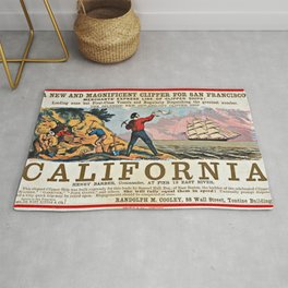 A New and Magnificent Clipper for San Francisco. Merchant's Express Line of Clipper Ships! Rug