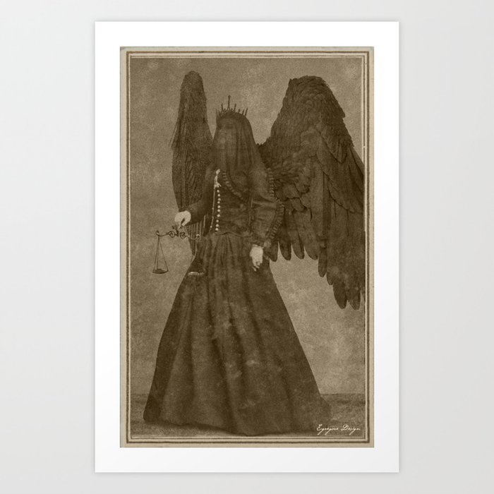 Dark Victorian Portrait: Our Lady of Dust Art Print