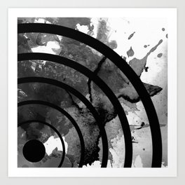 The Sound Of Black And White Art Print