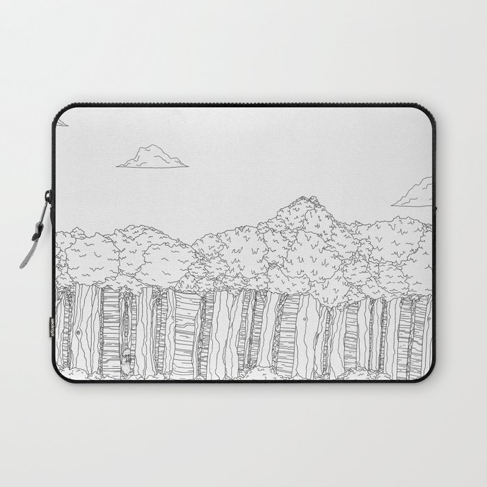 BigFoot Forest (Black and White) Laptop Sleeve