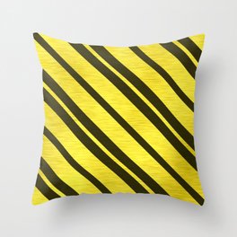 Gold Collection K12 - Diagonal Stripes Throw Pillow