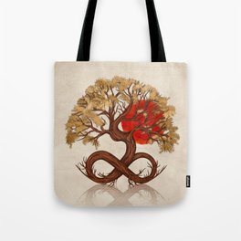 Tree of Life - Infinity Sunrise Tote Bag