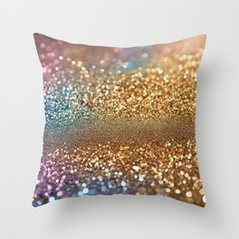 Popular Glitter Opal Holographic Collection Throw Pillow