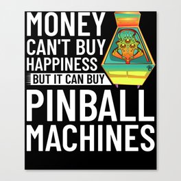 Pinball Machine Game Virtual Player Canvas Print
