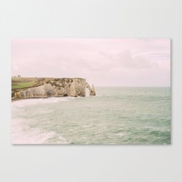Etretat Cliff Rock in Normandy, France - Fine Art Travel Photo - Landscape Nature Photography Canvas Print