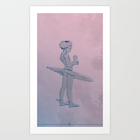 Ballet Dancer #1 Sketch Art Print